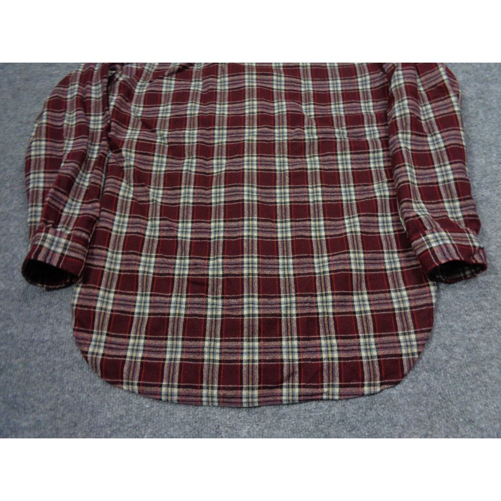 Vintage Pendleton Shirt Mens M Red Plaid Wool Button Up Outdoor Hiking USA - Picture 5 of 10